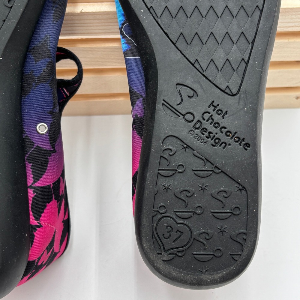 Hot Chocolate Chocolaticas Womens Butterfly Mary Jane Flats Blue Pink 37 - Picture 7 of 7